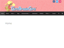 Tablet Screenshot of girlsdrawingirls.com